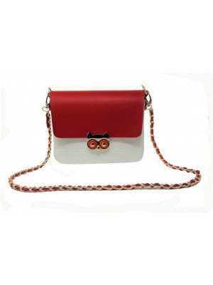 Lulu Bag - White + Red